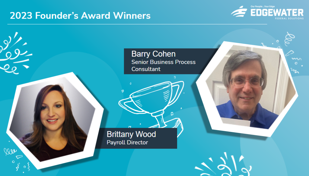 Images if 2023 Founder's Award Winners, Barry Cohen and Brittany Wood