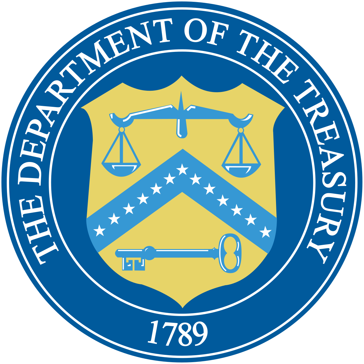 The Department Of The Treasury Logo